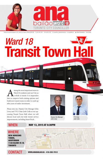 Ward 18 Transit Town Hall